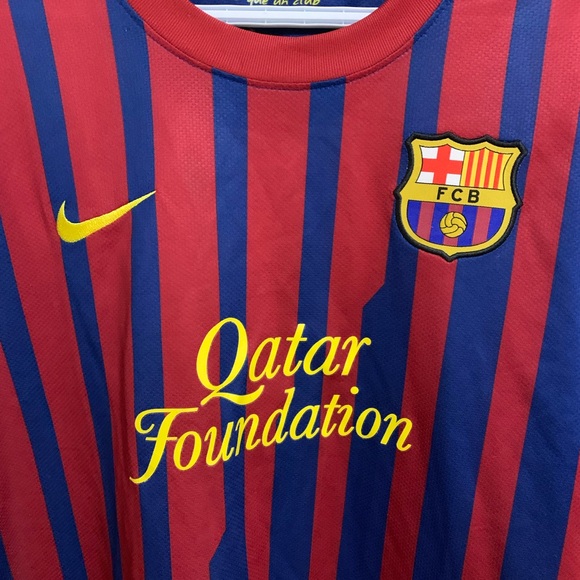 FC BARCELONA 2011/12 NIKE Home Soccer Football Kit Jersey Size 2XL Messi - Picture 4 of 8